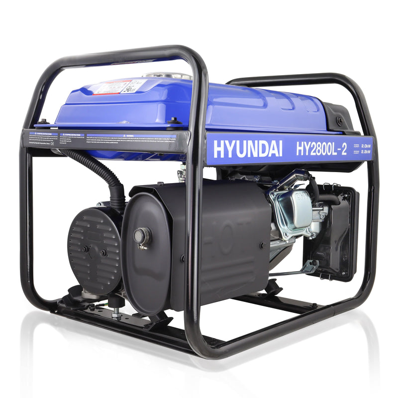 Hyundai Generator Hyundai 2200W 2.75kVa Recoil Start Site Petrol Generator - HY2800L-2 600231978033 HY2800L-2 - Buy Direct from Spare and Square