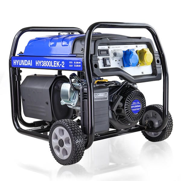 Hyundai Generator Hyundai 3200W 4kVa Recoil Start Site Petrol Generator - HY3800LEK-2 600231978057 HY3800LEK-2 - Buy Direct from Spare and Square