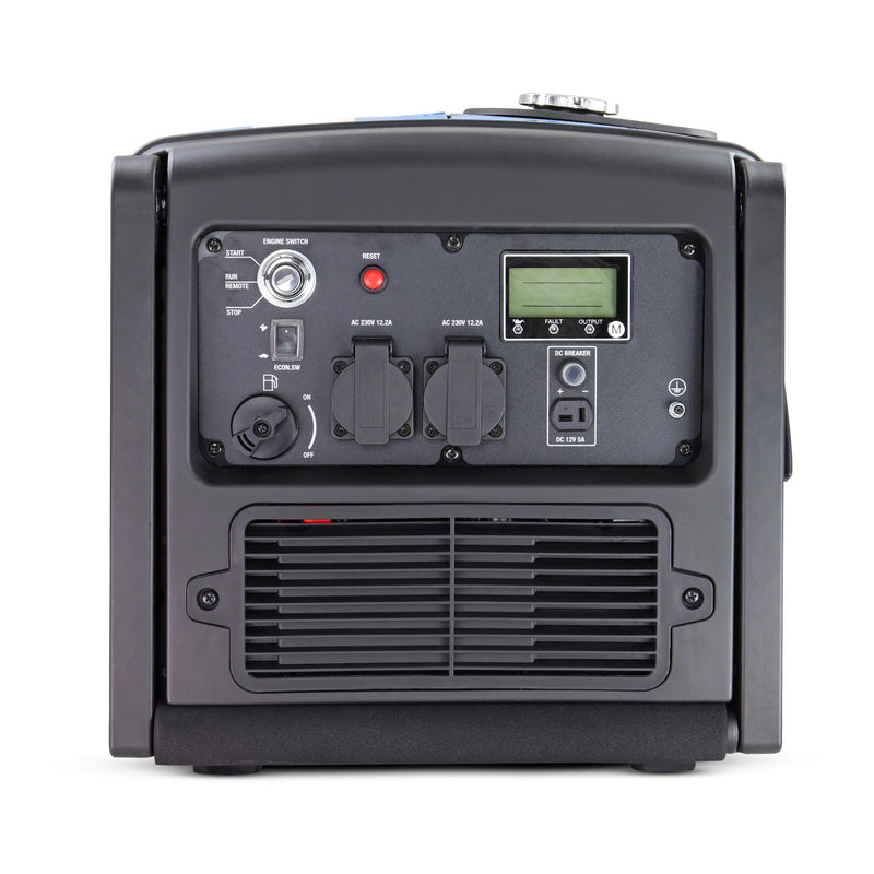 Hyundai Generator Hyundai 3200W Portable Inverter Generator - Ultra Quiet Generator HY3200SEi 719239573024 HY3200SEi - Buy Direct from Spare and Square