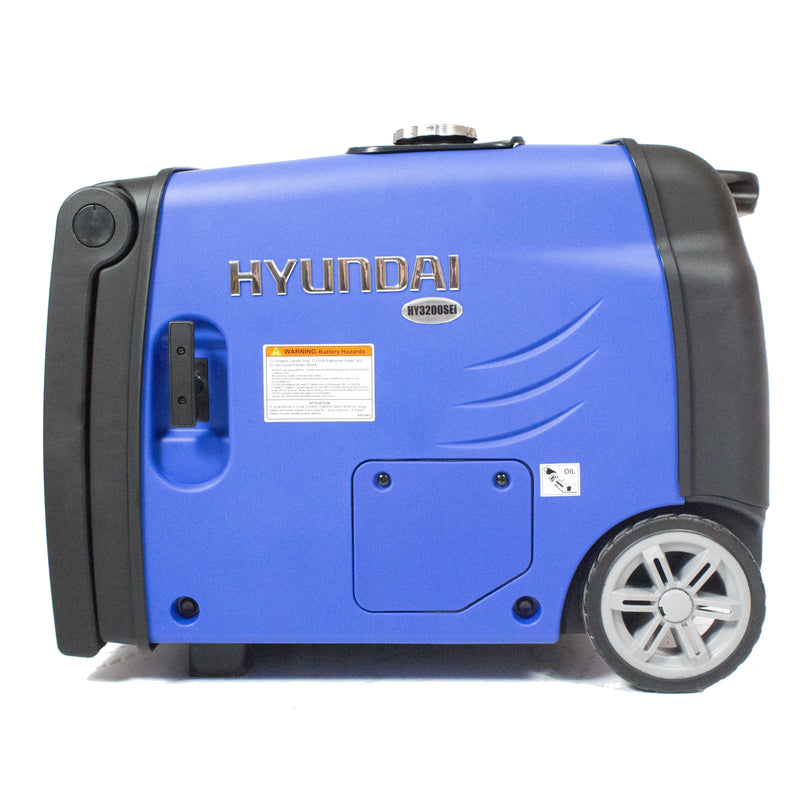 Hyundai Generator Hyundai 3200W Portable Inverter Generator - Ultra Quiet Generator HY3200SEi 719239573024 HY3200SEi - Buy Direct from Spare and Square