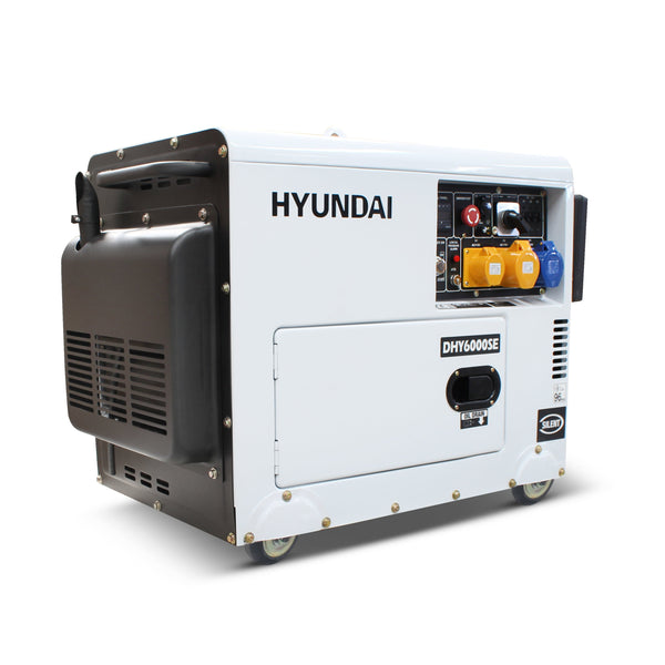 Hyundai Generator Hyundai 5.2kW/6.5kVA Silenced Standby Single Phase Diesel Generator - DHY6000SE 6040001600025 DHY6000SE - Buy Direct from Spare and Square