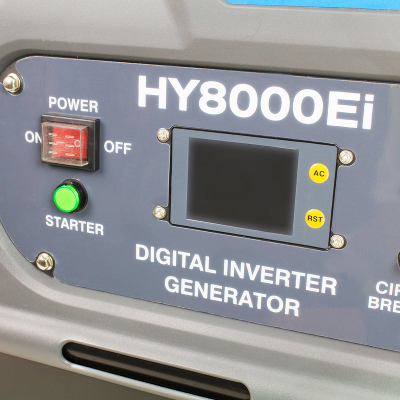 Hyundai Generator Hyundai 7500W Portable Petrol Inverter Generator 230v/115v - HY8000Ei 5056275758912 HY8000Ei - Buy Direct from Spare and Square
