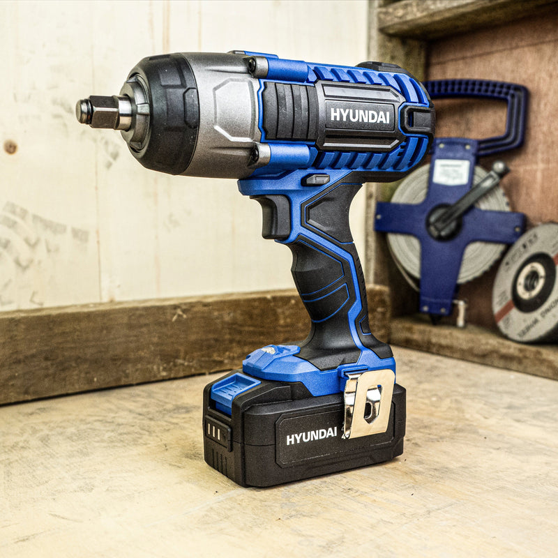 Hyundai Impact Wrench Hyundai Cordless 350Nm Impact Wrench - 20v Max Range - Just 1.95kg 5059608234855 HY2178 - Buy Direct from Spare and Square