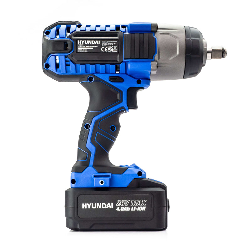 Hyundai Impact Wrench Hyundai Cordless 350Nm Impact Wrench - 20v Max Range - Just 1.95kg 5059608234855 HY2178 - Buy Direct from Spare and Square