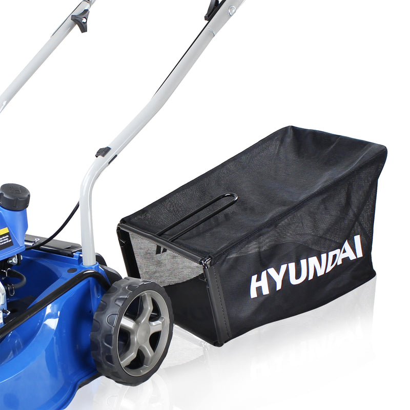 Hyundai Lawnmower Hyundai 40cm 79cc Petrol Lawnmower - HYM400P 0600231974073 HYM400P - Buy Direct from Spare and Square