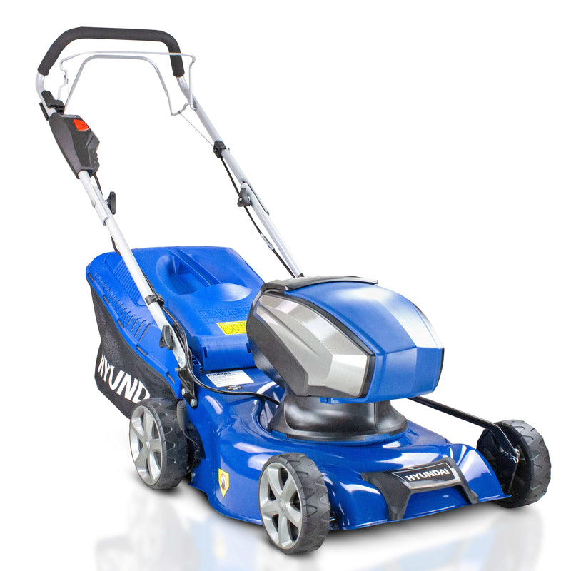 Hyundai Lawnmower Hyundai 40v 42cm Cordless Lithium-Ion Battery Powered Self Propelled Lawnmower - HYM40LI420SP 5056275759155 HYM40LI420SP - Buy Direct from Spare and Square