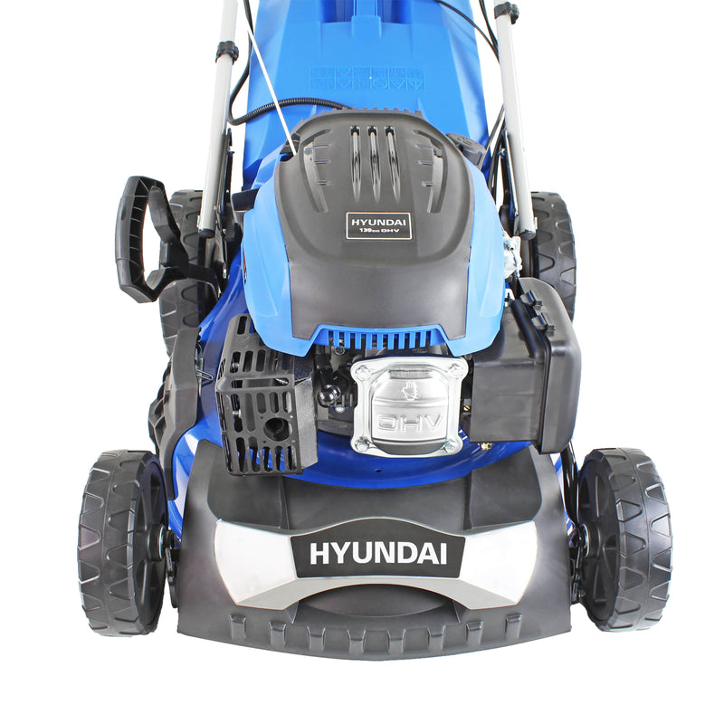 Hyundai Lawnmower Hyundai 46cm 139cc Electric-Start Self-Propelled Petrol Lawnmower - HYM460SPE 0600231974011 HYM460SPE - Buy Direct from Spare and Square