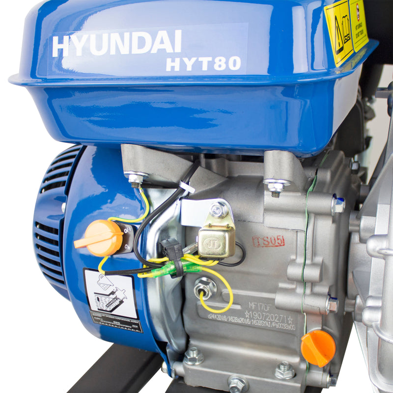 Hyundai Water Pump Hyundai 208cc Professional Petrol Water Trash Pump 3"/76mm Outlet - HYT80 6050604040210 HYT80 - Buy Direct from Spare and Square