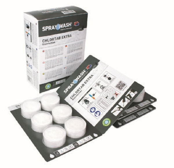 I-Team Sprayer i-SprayWash Chlortab Chlorine Disinfection - Pack of 18 Tablets SPW.TAB18.CH - Buy Direct from Spare and Square