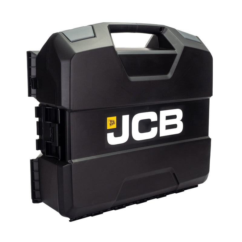 JCB Angle Grinder JCB 18V Angle Grinder 2x 4.0Ah Lithium-Ion batteries with 2.4A fast charger in W-Boxx 136 power tool case 21-18AG-4-WB - Buy Direct from Spare and Square