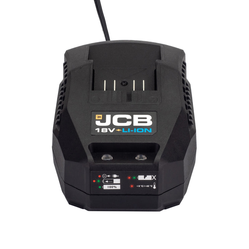 JCB Batteries & Accessories JCB 18v 2.4a Fast Battery Charger - Suitable For 18v JCB Tools Batteries 21-18VFC - Buy Direct from Spare and Square