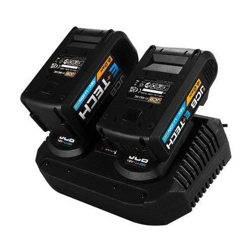 JCB Batteries & Accessories JCB 18v Dual Fast Battery Charger - Suitable For 18v JCB Tools Batteries 21-18DC - Buy Direct from Spare and Square