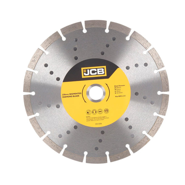JCB Blades JCB 230mm Segmented General Purpose Blade 22.23mm Bore 5055803334789 - Buy Direct from Spare and Square