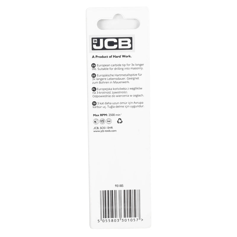 JCB Drill Bits JCB Masonry Drill Bit 7 x 100 mm 5055803301057 - Buy Direct from Spare and Square