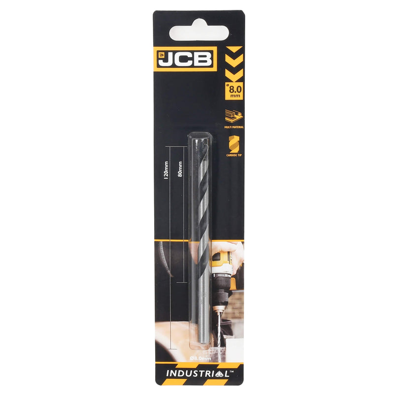 JCB Drill Bits JCB Multi Purpose Drill 8 x 120 mm 5055803310585 - Buy Direct from Spare and Square