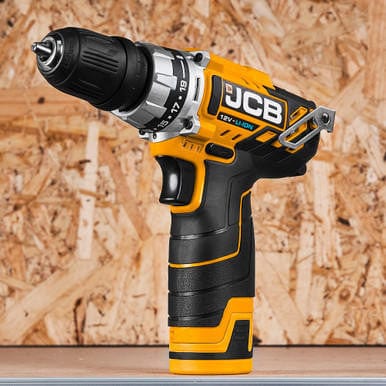 JCB Drill JCB 18v Combi Drill & Impact Driver Set With Batteries & Charger 21-12TPK-WB-2 - Buy Direct from Spare and Square