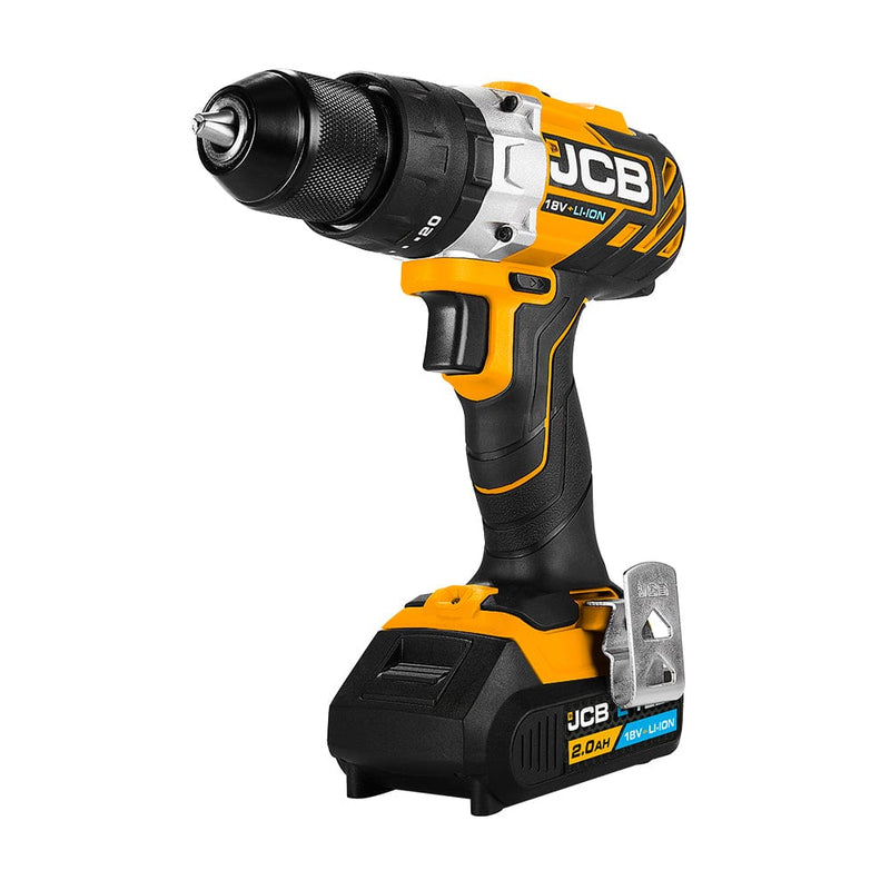 JCB Drills JCB 18V 65Nm Brushless, Variable Speed Combi Drill with 2.0Ah Li-ion Battery in L-Boxx 136 JCB-18BLCD-2X - Buy Direct from Spare and Square