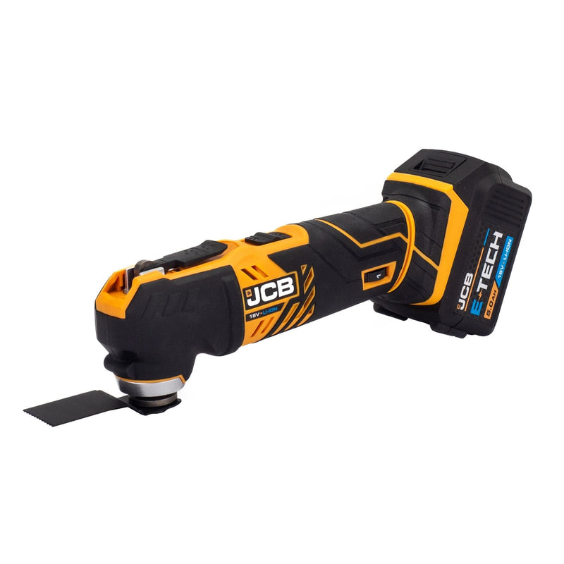 JCB Drills JCB 18V Combi Drill & Multi Tool Kit 2x 5.0ah Li-Ion Batteries, Fast Charger in 20" kit bag 21-18MTCD-5 - Buy Direct from Spare and Square