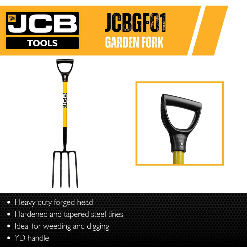 JCB Forks JCB Professional Garden Fork JCBGF01 - Buy Direct from Spare and Square