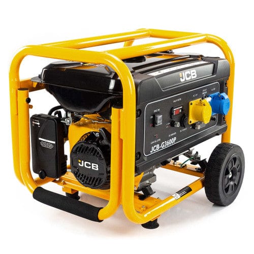 JCB Generator JCB 4.5KVA 7.5HP 224cc Petrol Site Generator - 110v / 240v JCB-G3600P - Buy Direct from Spare and Square