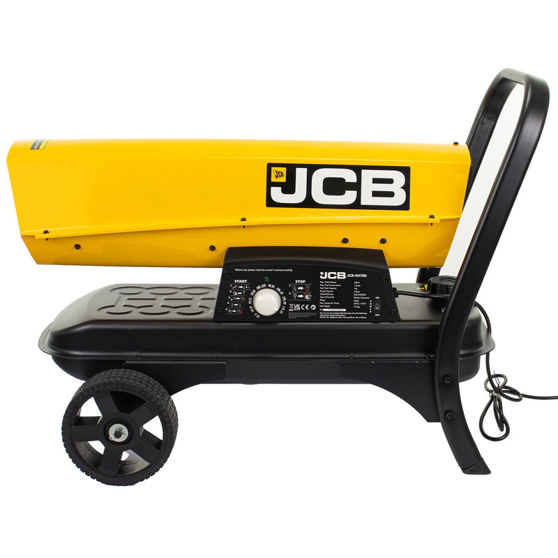JCB Heater JCB 20kW Diesel Space Heater - 70,000BTU 496m³ Coverage JCB-SH70D - Buy Direct from Spare and Square