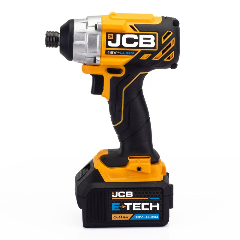 JCB Impact Drivers JCB 18V Brushless Impact Driver, 180Nm, 5.0AH Li-ion Battery, 2.4A Charger in L-Boxx 136 21-18BLID-5X - Buy Direct from Spare and Square