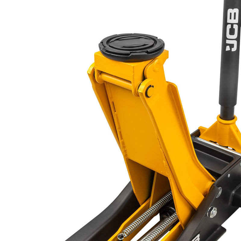 JCB Jack JCB 3 Tonne Low-Profile Double-Pump Trolley Jack JCB-TH33013 - Buy Direct from Spare and Square