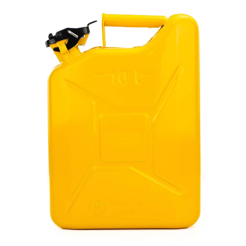 JCB Jerry Cans JCB Professional Jerry Can 10L, Heavy-Duty 0.8mm Steel JCBJCAN10 - Buy Direct from Spare and Square