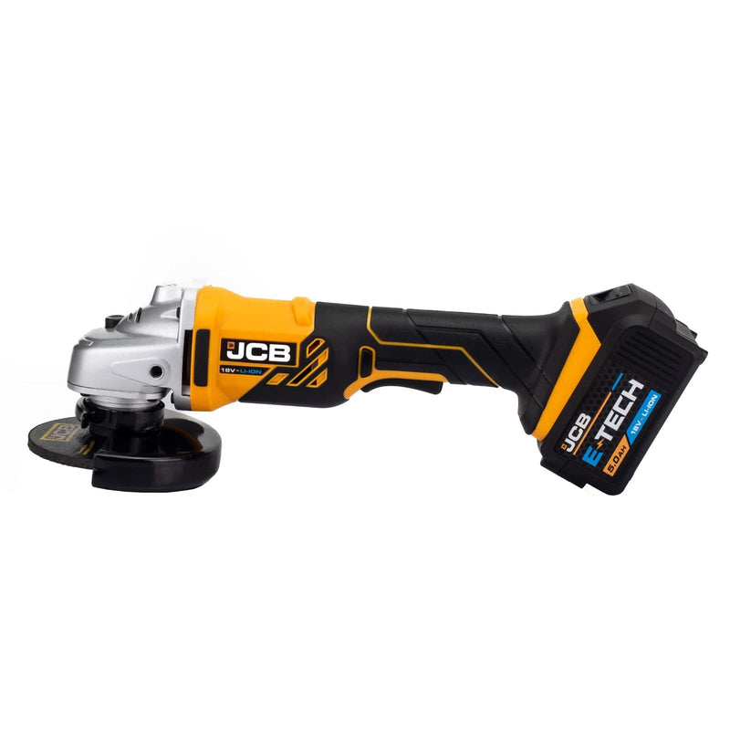 JCB Kits JCB 18V Angle Grinder Kit, 5.0Ah Li-Ion Battery, Charger with Heavy-Duty W-Boxx 136 21-18AG-5X-WB - Buy Direct from Spare and Square