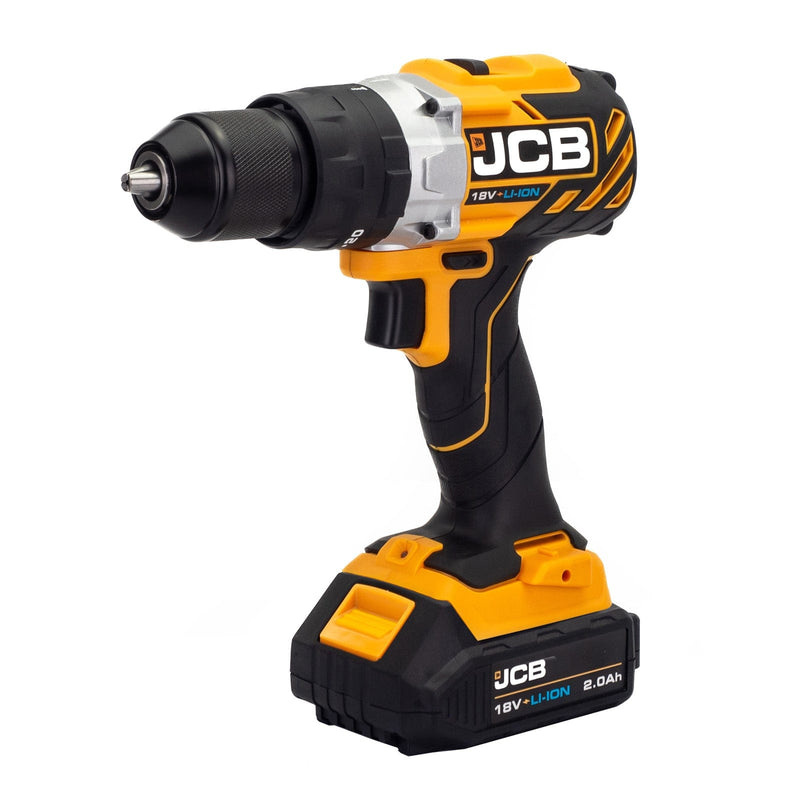 JCB Kits JCB 18V Brushless Combi Drill, Impact Driver & Hammer Drill Kit, 2 x 2Ah Li-Ion Batteries, Charger and 26'' Kit Bag 21-18BL3PK-2 - Buy Direct from Spare and Square