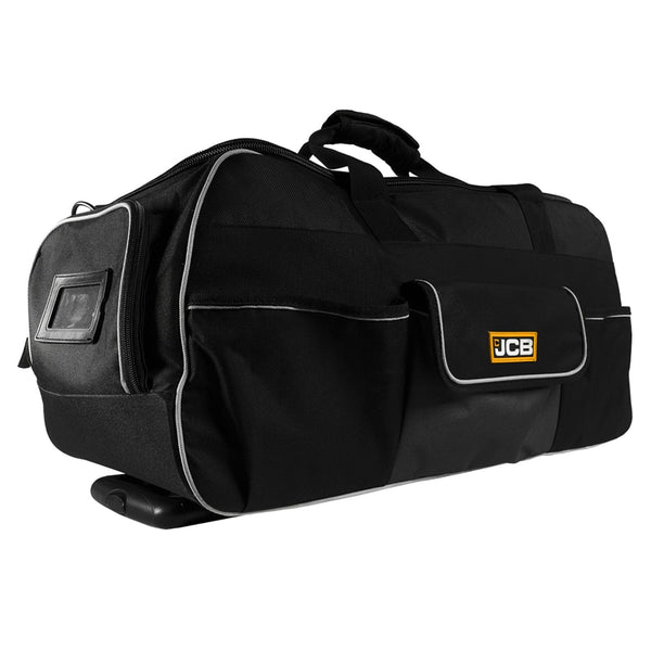 JCB Pliers JCB 26" 66cm Retractable Trolley Handled Kit Bag, Water-Resistant & Durable, 90L Capacity 21-18VKB - Buy Direct from Spare and Square