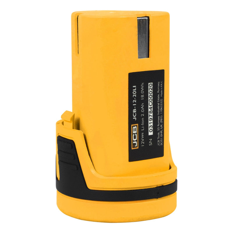 JCB Power Tool Accessories JCB 12v 2.0Ah Lithium-ion Battery & Charger 21-12BTFC - Buy Direct from Spare and Square