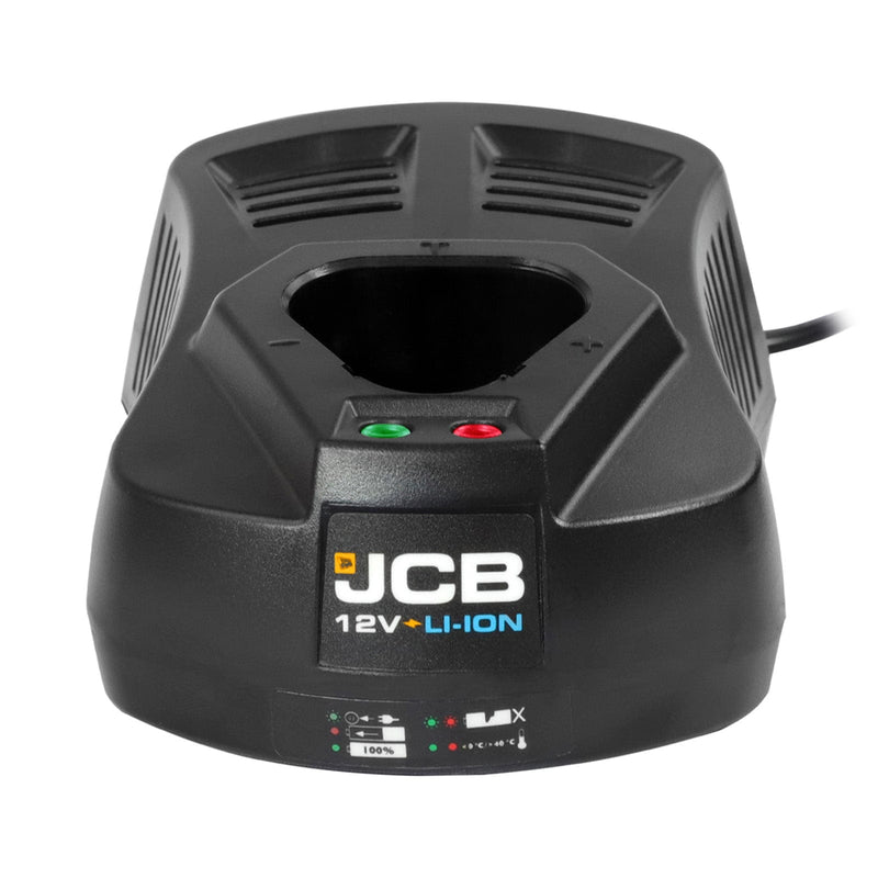 JCB Power Tool Accessories JCB 12v 2.0Ah Lithium-ion Battery & Charger 21-12BTFC - Buy Direct from Spare and Square