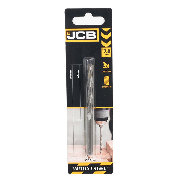 JCB Power Tool Accessories JCB Masonry Drill Bit 7x100mm 5055803301057 - Buy Direct from Spare and Square