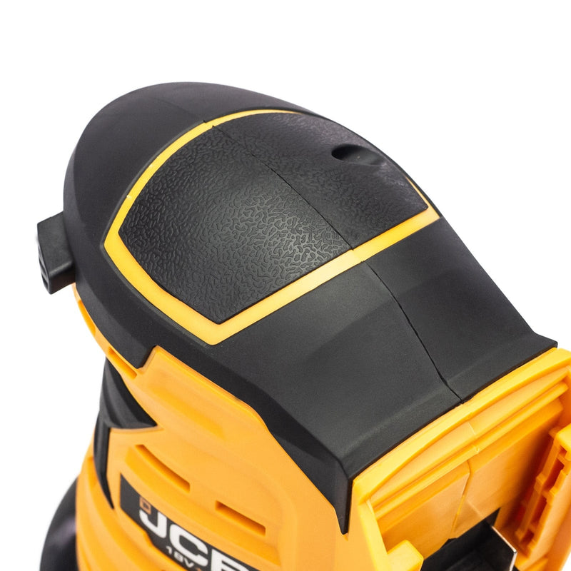 JCB Sanders JCB 18v Cordless Random Orbital Sander - 125mm With 2Ah Battery 21-18OS-2X - Buy Direct from Spare and Square