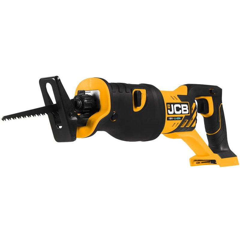 JCB Saws JCB 18V Cordless Reciprocating Saw, 2.0Ah Li-Ion Battery and 2.4A Charger 21-18RS-2X - Buy Direct from Spare and Square