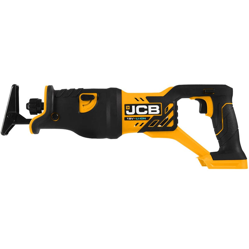 JCB Saws JCB 18V Cordless Reciprocating Saw, 2.0Ah Li-Ion Battery and 2.4A Charger 21-18RS-2X - Buy Direct from Spare and Square