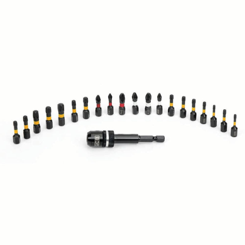 JCB Socket Sets JCB 21 Piece Impact Drill Bit Set, Steel, Universal Fit, Phillips, Pozi and Torx, Adapter & Quick Lock Function JCB-PTA-IM21 - Buy Direct from Spare and Square