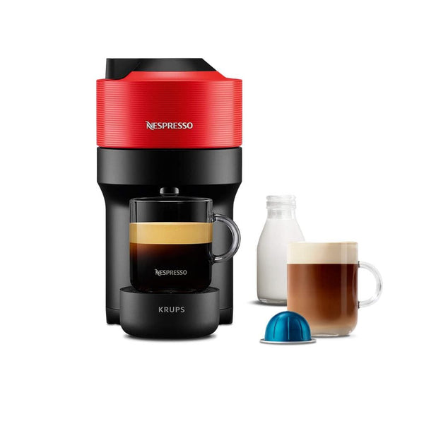 Krups Coffee Machines NESPRESSO by Krups Vertuo Pop XN920540 Smart Coffee Machine - Red 3045380022058 XN920540 - Buy Direct from Spare and Square