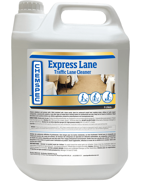 Legend Brands Europe Cleaning Chemicals Chemspec -  EXPRESS LANE TRAFFIC LANE CLEANER  (5Litre Bottle) 729678950614 126374 - Buy Direct from Spare and Square