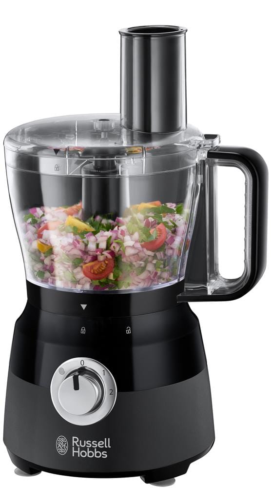 Russell Hobbs Blenders Russell Hobbs Desire Matte Black Food Processor 5038061101676 24732 - Buy Direct from Spare and Square
