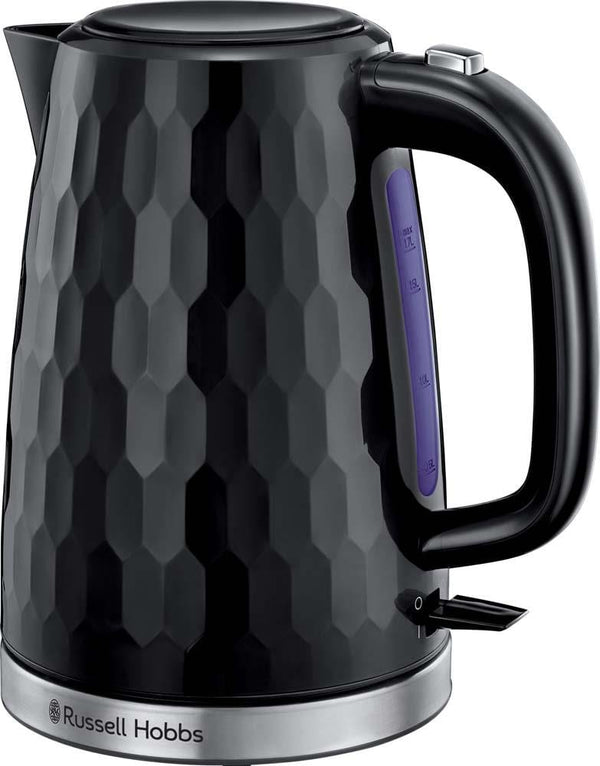 Russell Hobbs Kettles Russell Hobbs Honeycomb Black Plastic Kettle 26051 5038061105353 26051 - Buy Direct from Spare and Square