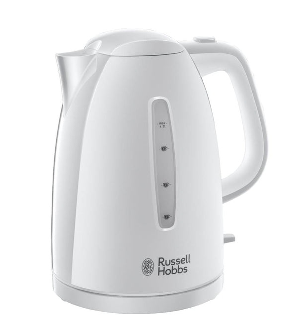 Russell Hobbs Kettles Russell Hobbs Textures White Plastic Kettle 21270 4008496855711 21270 - Buy Direct from Spare and Square