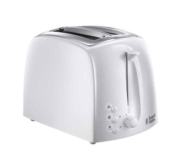 Russell Hobbs Toasters Russell Hobbs Textures 2 Slice White Plastic Toaster 21640 4008496855407 21640 - Buy Direct from Spare and Square