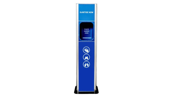 Sanitise Now Dispenser Sanitise Now Automatic Liquid Freestanding Sanitising Unit - Blue ATFSMGBLUE - Buy Direct from Spare and Square