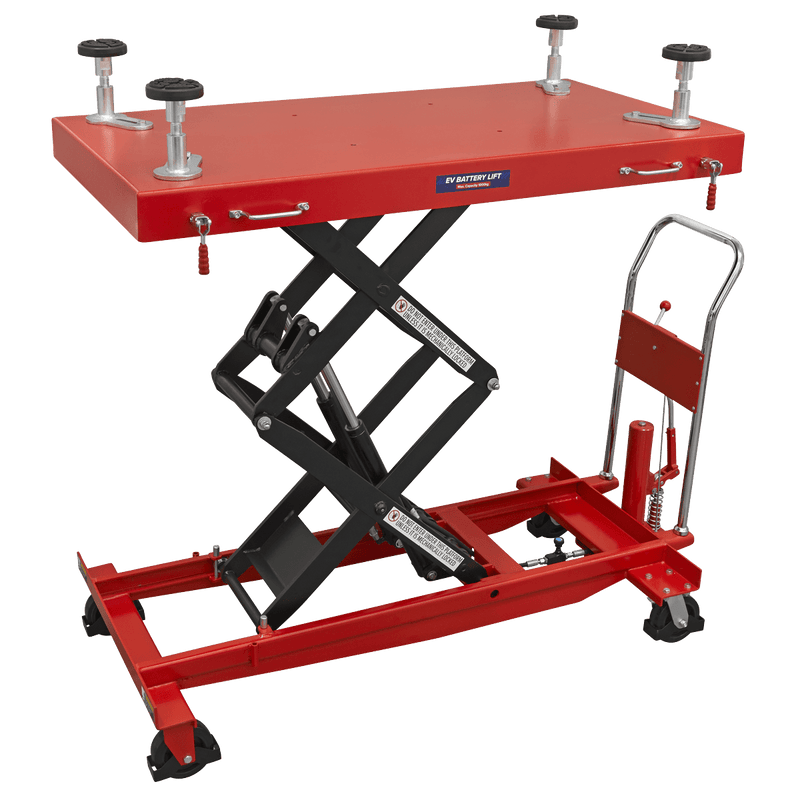 Sealey 1000kg Capacity EV Battery Lift/Hydraulic Platform Truck High Lift 5054630293320 EVBT1000 - Buy Direct from Spare and Square
