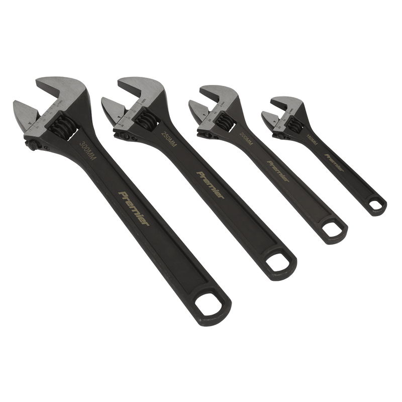 Sealey Adjustable Wrenches 4pc Adjustable Wrench Set-AK9567 5054511860399 AK9567 - Buy Direct from Spare and Square
