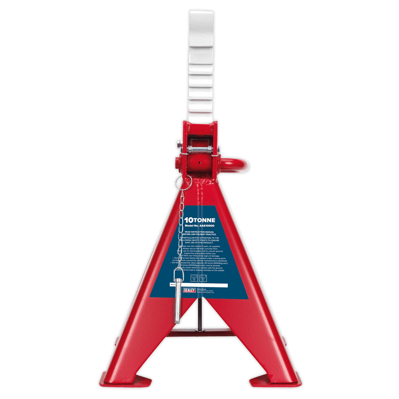 Sealey Axle Stands Auto Rise Ratchet Axle Stands (Pair) 10 Tonne Capacity per Stand-AAS10000 5054511097894 AAS10000 - Buy Direct from Spare and Square