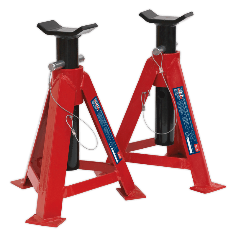 Sealey Axle Stands Axle Stands (Pair) 5 Tonne Capacity per Stand-AS5000 5024209109567 AS5000 - Buy Direct from Spare and Square