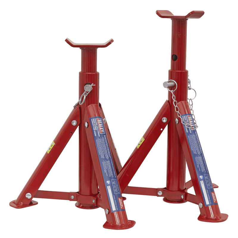 Sealey Axle Stands Folding Axle Stands (Pair) 2 Tonne Capacity per Stand-AS2000F 5024209600033 AS2000F - Buy Direct from Spare and Square